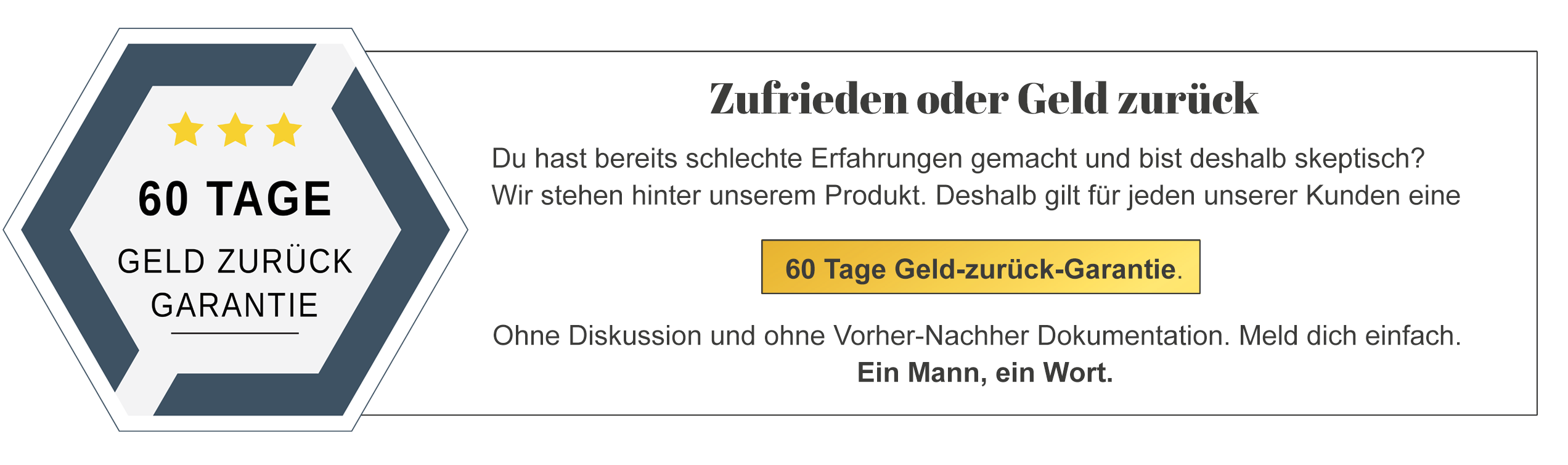 Joe‘s Finest Geld zurück Garantie