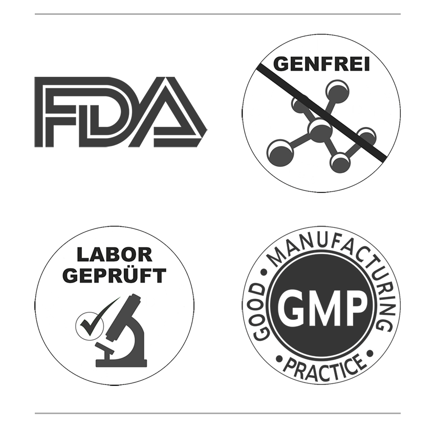 FDA, Genfrei, GMP, Labor Geprüft