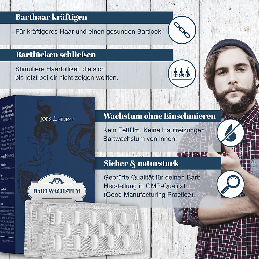 Joe‘s Finest Bartwuchsmittel Benefits